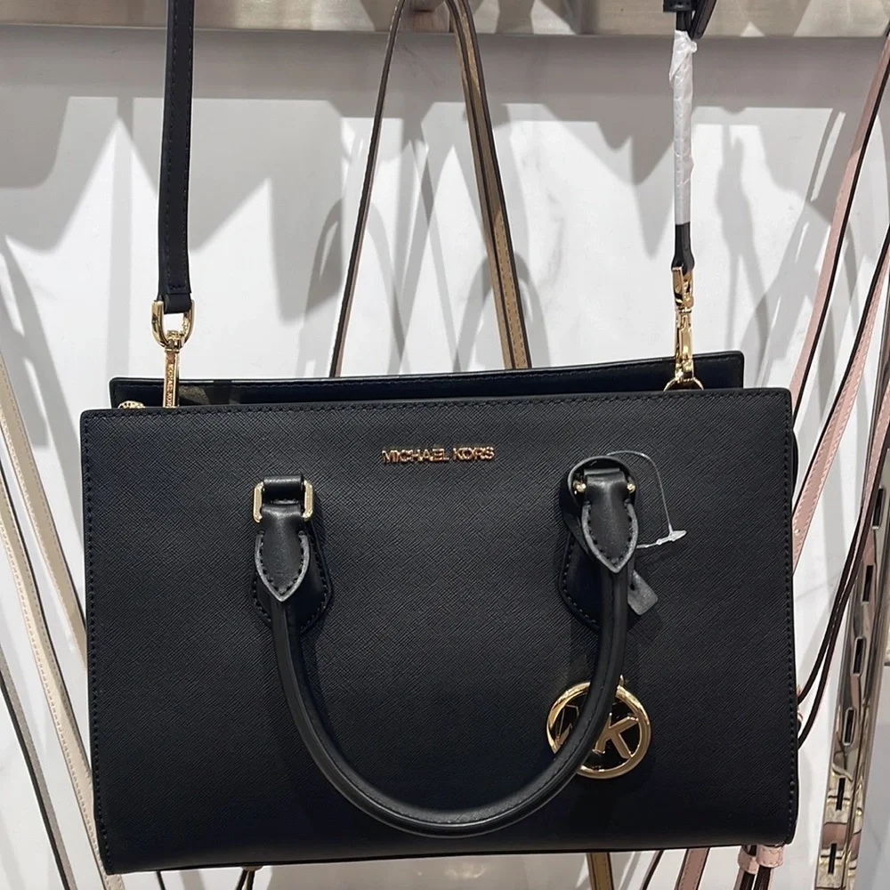 Michael Kors Sheila Medium Center Zip Satchel Crossbody Bag NWT
